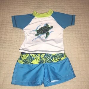 NWOT Bathing Suit and Rash Guard 18 months